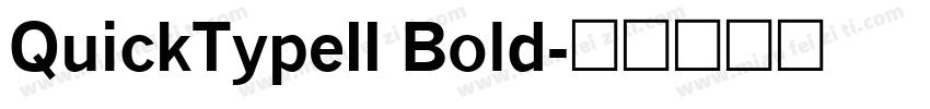 QuickTypeII Bold字体转换